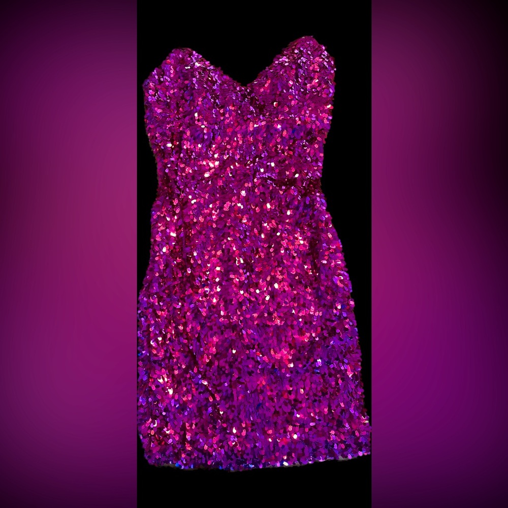 Pink Sequin Dress, size Medium